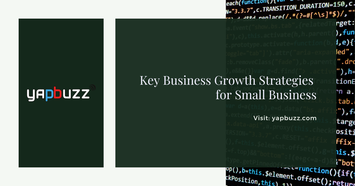 Key Business Growth Strategies For Small Business